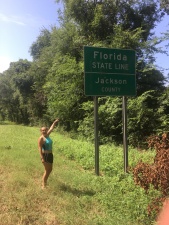 Day 2 July 10th 2016 Flordia State Line Sign